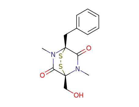 51920-94-6,HYALODENDRIN,2,3-Dithia-5,7-diazabicyclo[2.2.2]octane-6,8-dione,1-(hydroxymethyl)-5,7-dimethyl-4-(phenylmethyl)-, (1S)-; Hyalodendrin