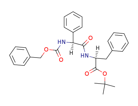 Molecular Structure of 111524-82-4 (L-Phenylalanine, N-[L-2-phenyl-N-[(phenylmethoxy)carbonyl]glycyl]-,
1,1-dimethylethyl ester)