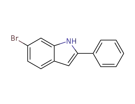 Molecular Structure of 77185-71-8 (6-BROMO-2-PHENYL-1H-INDOLE)