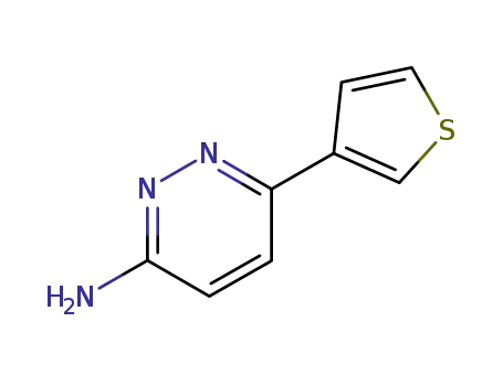 Molecular Structure of 105538-02-1 (3-AMINO-6-(THIOPHEN-3-YL)PYRIDAZINE)