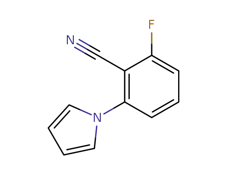 Molecular Structure of 148901-51-3 (N-(2-CYANO-3-FLUOROPHENYL)PYRROLE)