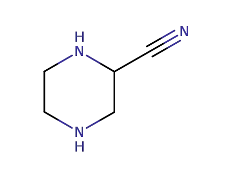 Molecular Structure of 187589-36-2 (2-Cyanopiperazine)