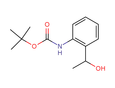Molecular Structure of 328956-56-5 (1-(2-BOC-AMINO-PHENYL)-ETHANOL)