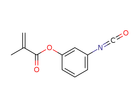 Molecular Structure of 911390-20-0 (3-methacryloyloxyphenyl isocyanate)