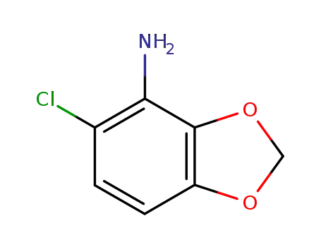 Molecular Structure of 379228-45-2 (5-CHLORO-1,3-BENZODIOXOL-4-AMINE)