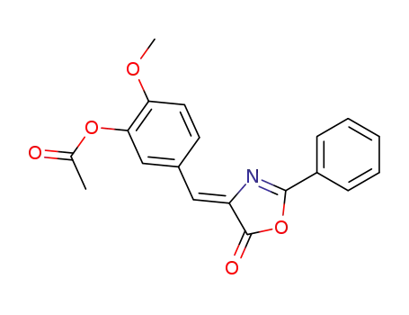 5(4H)-Oxazolone,
4-[[3-(acetyloxy)-4-methoxyphenyl]methylene]-2-phenyl-