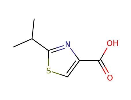 Molecular Structure of 234445-61-5 (4-Thiazolecarboxylicacid,2-(1-methylethyl)-(9CI))