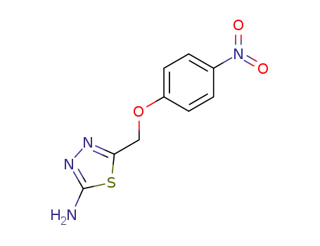 Molecular Structure of 331818-28-1 (1,3,4-Thiadiazol-2-amine, 5-[(4-nitrophenoxy)methyl]-)