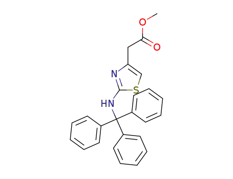Molecular Structure of 78287-71-5 (methyl 2-tritylamino-4-thiazolylacetate)