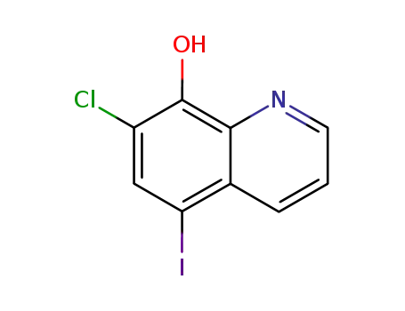 Molecular Structure of 35048-13-6 (7-Chloro-5-iodo-8-hydroxyquinoline)