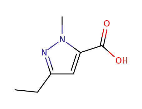 Molecular Structure of 26308-42-9 (3-ETHYL-1-METHYL-1H-PYRAZOLE-5-CARBOXYLIC ACID)