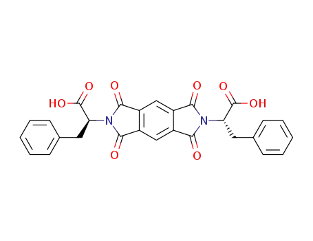 Molecular Structure of 144443-37-8 (N,N’-(pyromellitoyl)-bis-L-phenylalanine diacid)