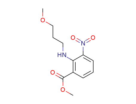 Molecular Structure of 958032-64-9 (methyl 2-(3-methoxypropylamino)-3-nitrobenzoate)