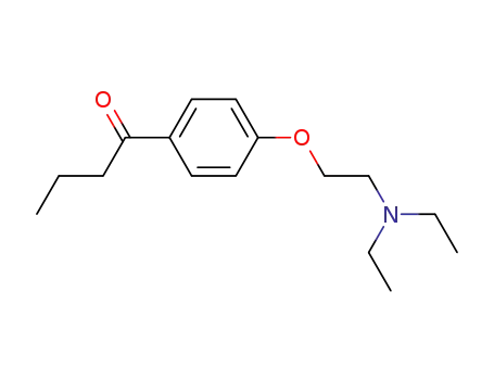 Molecular Structure of 93145-63-2 (1-[4-(2-diethylamino-ethoxy)-phenyl]-butan-1-one)