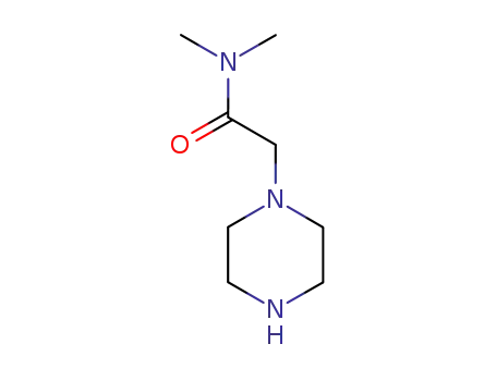 Molecular Structure of 39890-43-2 (N,N-DIMETHYL-2-PIPERAZIN-1-YL-ACETAMIDE)