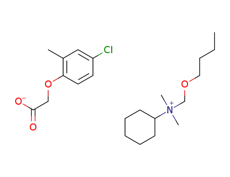 Molecular Structure of 1616668-04-2 (butoxymethylcyclohexyldimethylammonium 4-chloro-2-methylphenoxyacetate)