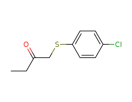 Molecular Structure of 51828-54-7 (1-(4-chlorophenyl)sulfanylbutan-2-one)