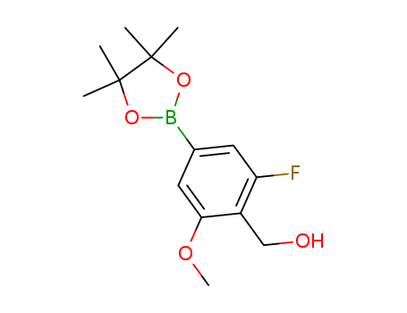 [2-fluoro-6-methoxy-4-(4,4,5,5-tetramethyl-1,3,2-dioxaborolan-2-yl)phenyl]methanol