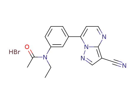 N-[3-(3-cyanopyrazolo[1,5-a]pyrimidin-7-yl)phenyl]-N-ethylacetamide hydrobromide