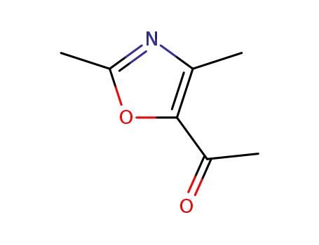 Molecular Structure of 23012-25-1 (Ethanone, 1-(2,4-dimethyl-5-oxazolyl)-)