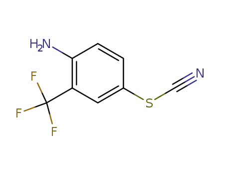 Molecular Structure of 68672-37-7 (4-amino-3-(trifluoromethyl)phenyl thiocyanate)