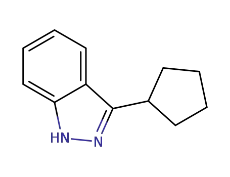 Molecular Structure of 859164-86-6 (3-cyclopentyl-1H-indazole)