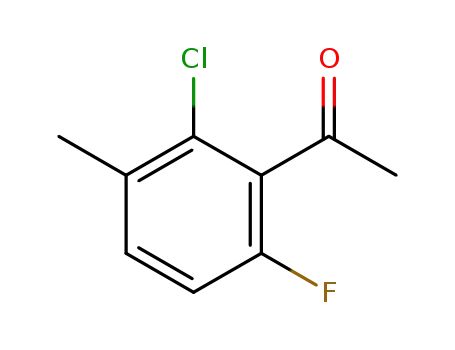 Molecular Structure of 261762-63-4 (2'-CHLORO-6'-FLUORO-3'-METHYLACETOPHENONE)
