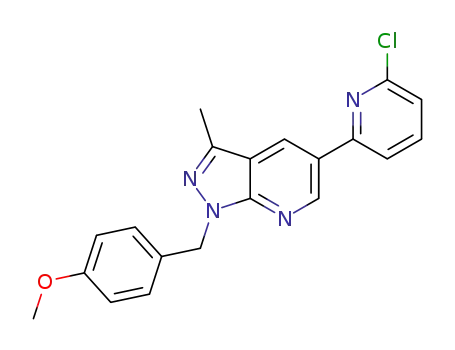 5-(6-chloropyridin-2-yl)-1-(4-methoxybenzyl)-3-methyl-1H-pyrazolo[3,4-b]pyridine