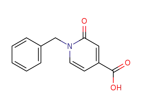 Molecular Structure of 63987-74-6 (1-Benzyl-2-oxo-1,2-dihydropyridine-4-carboxylic acid)