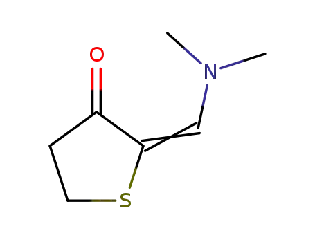 Molecular Structure of 1447827-69-1 ((2-(N,N-dimethylamino)methylidene)-4,5-dihydrothiophen-3-one)