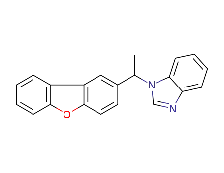 Molecular Structure of 1449604-24-3 (1-(1-(dibenzo[b,d]furan-2-yl)ethyl)-1Hbenzo[d]imidazole)