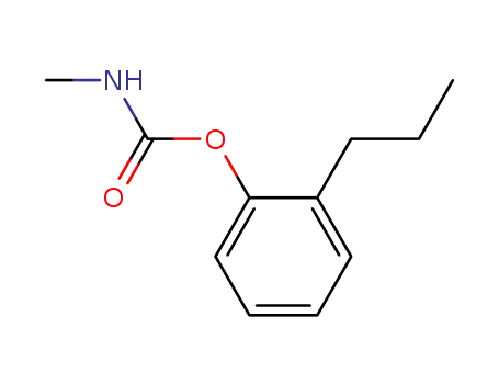 Molecular Structure of 15482-11-8 (Phenol, 2-propyl-, methylcarbamate)