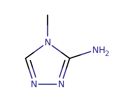 Molecular Structure of 16681-76-8 (3-Amino-4-methyl-4H-1,2,4-triazole)
