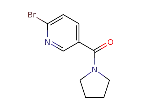 Molecular Structure of 1209460-17-2 ((6-bromopyridin-3-yl)pyrrolidin-1-ylmethanone)