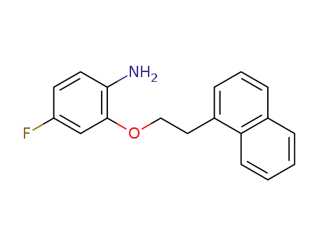 Molecular Structure of 475215-60-2 (4-fluoro-2-(2-naphthalen-1-yl-ethoxy)-phenylamine)