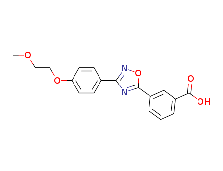 3-(3-(4-(2-methoxyethoxy)phenyl)-1,2,4-oxadiazol-5-yl)benzoic acid