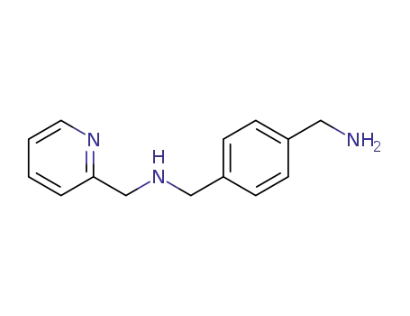 Molecular Structure of 298681-03-5 (1-[4-[[(2-pyridinylmethyl)amino]methyl]phenyl]methylamine)