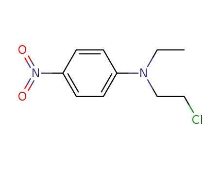 Molecular Structure of 165071-88-5 (4-[N-ethyl,N-(2-chloroethyl)amino]nitrobenzene)