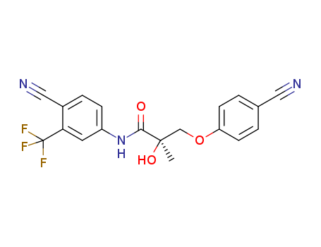 841205-47-8,(S)-N-(4-cyano-3-(trifluoromethyl)phenyl)-3-(4-cyanophenoxy)-2-hydroxy-2-methylpropanamide,(S)-N-(4-Cyano-3-(trifluoromethyl)phenyl)-3-(4-cyanophenoxy)-2-hydroxy-2-methylpropanamide;(2S)-3-(4-Cyanophenoxy)-2-hydroxy-N-[4-isocyano-3-(trifluoromethyl)phenyl]-2-methyl-propanamide;MK-2866;Ostarine;