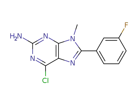 9H-Purin-2-amine, 6-chloro-8-(3-fluorophenyl)-9-methyl-