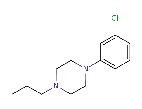 Molecular Structure of 144146-59-8 (1-(3-Chlorophenyl)-4-propylpiperazine)