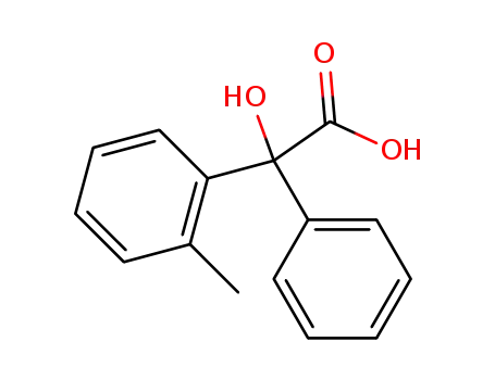 Molecular Structure of 5448-09-9 (2-hydroxy-2-(2-methylphenyl)-2-phenyl-acetic acid)