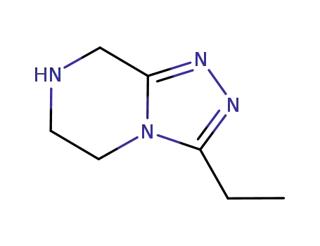 Molecular Structure of 791777-96-3 (3-ETHYL-5,6,7,8-TETRAHYDRO-[1,2,4]TRIAZOLO[4,3-A]PYRAZINE)