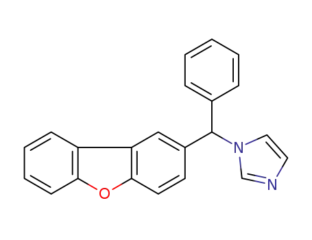 Molecular Structure of 1449604-25-4 (1-(dibenzo[b,d]furan-2-yl(phenyl)methyl)-1H-imidazole)