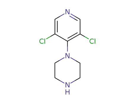 Molecular Structure of 175277-80-2 (1-(3,5-DICHLORO-4-PYRIDYL)PIPERAZINE)