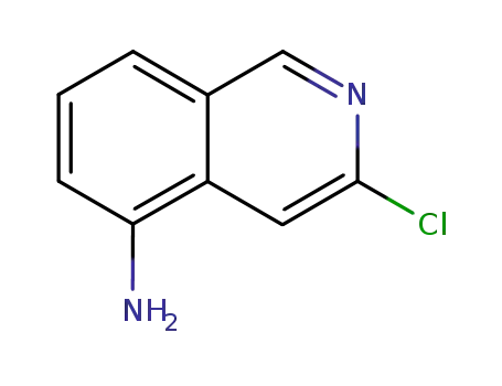 Molecular Structure of 58142-49-7 (5-Isoquinolinamine,3-chloro-(9CI))