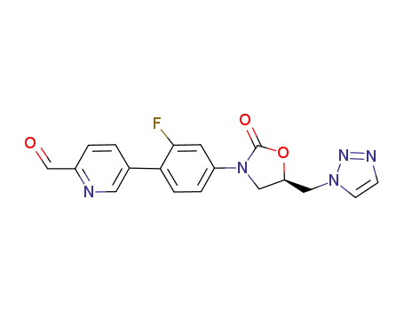 5-{2-fluoro-4-[(5R)-2-oxo-5-(1H-1,2,3-triazol-1-ylmethyl)-1,3-oxazolidin-3-yl]phenyl}pyridine-2-carbaldehyde