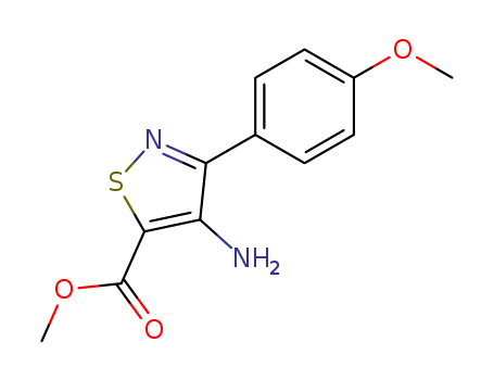 Methyl 4-amino-3-(4-methoxyphenyl)isothiazole-5-carboxylate 97%