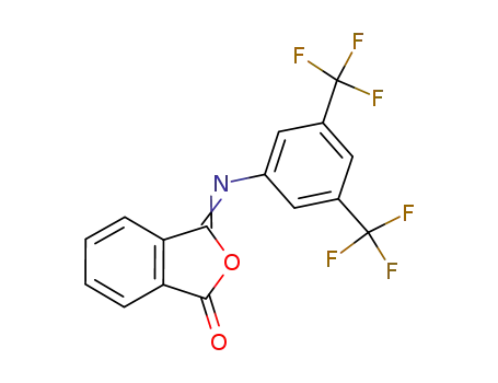 Molecular Structure of 1253889-39-2 (3-(3,5-bis(trifluoromethyl)phenylimino)isobenzofuran-1(3H)-one)