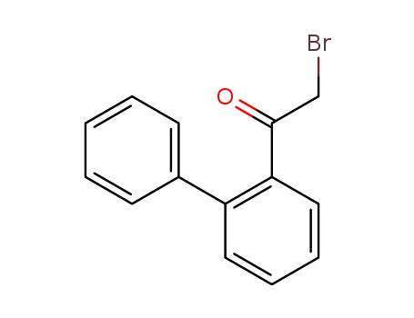 Molecular Structure of 61236-14-4 (Ethanone, 1-[1,1'-biphenyl]-2-yl-2-bromo-)